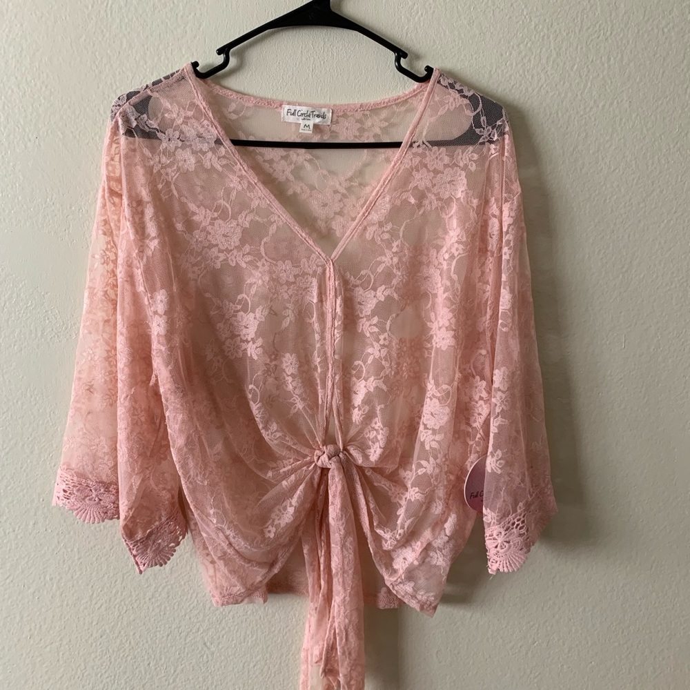 Pink Lace Top